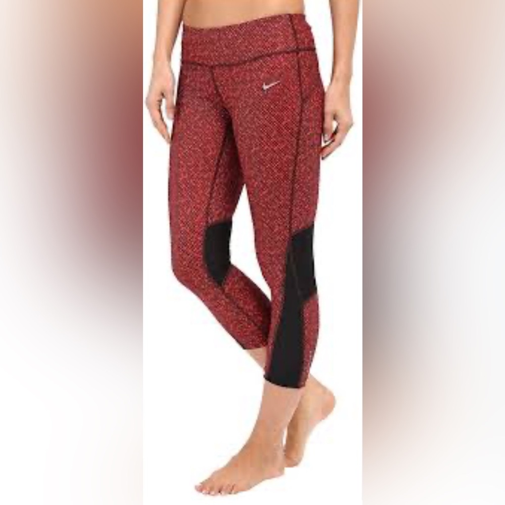 Nike  drifit mesh cut out crop legging Size XS